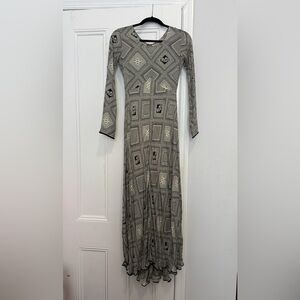 Geometric Patterned maxi dress